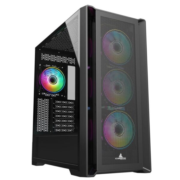 Chasis Caja Iceberg Titan M16 + 4 Vent BLACK