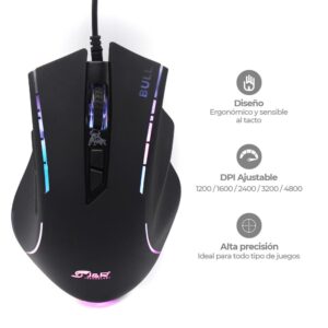 Combo Gamer Mecánico Bull Teclado – Mouse CTMGJR-017 J&R - Imagen 3
