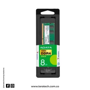 MEMORIA DE 8GB DDR4 PORTATIL ADATA GOLD 3200MHz